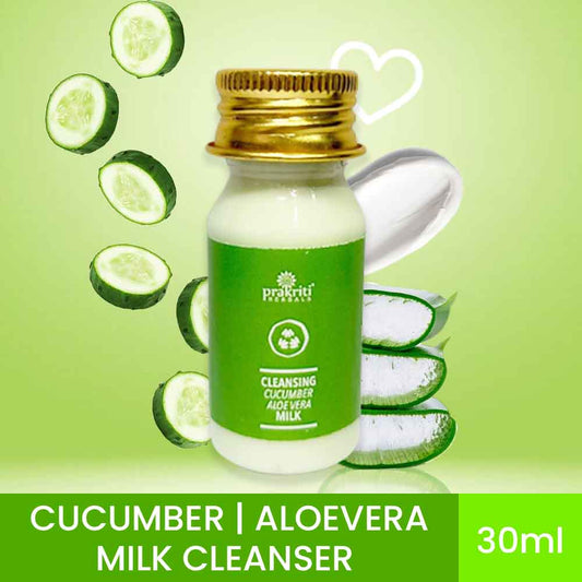 Prakriti Herbals Cucumber & Aloe Vera Milk Cleanser (30ml)