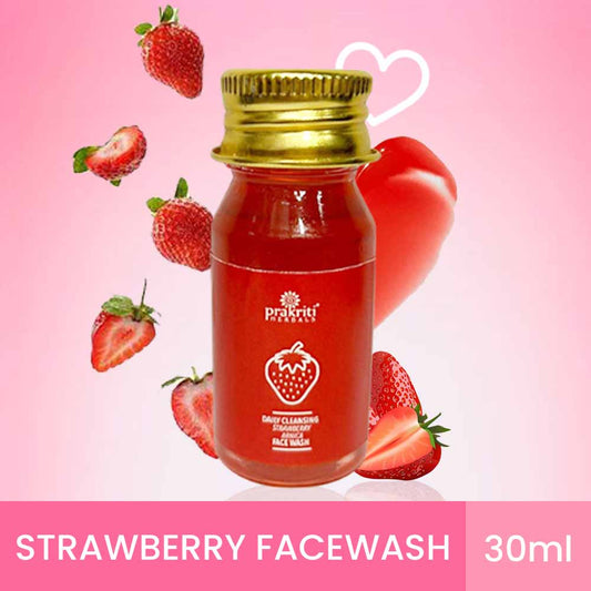 Prakriti Herbals Strawberry Face Wash (30ml)