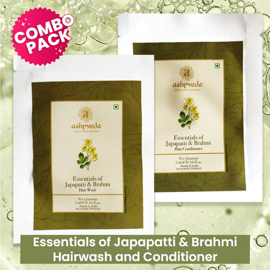 Ashpveda Japapatti & Brahmi Hair Wash & Conditioner
