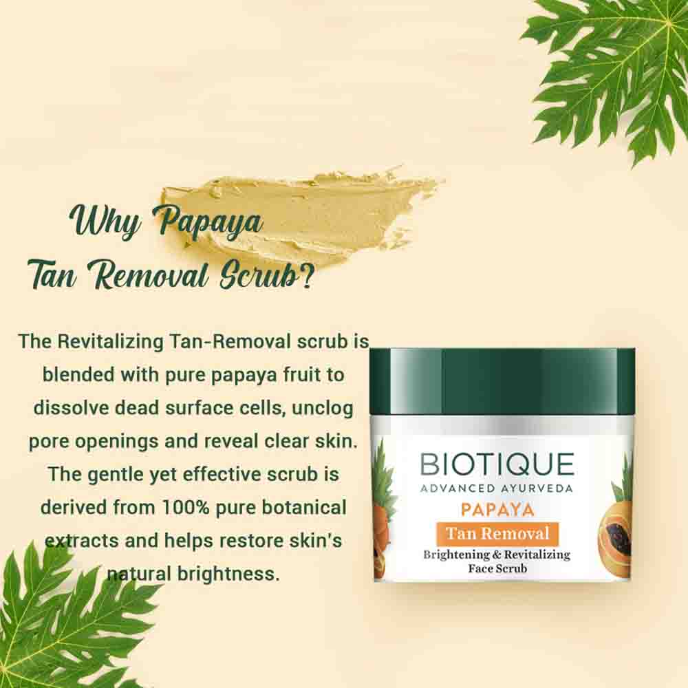 papaya tan removal face scrub (75g) 1