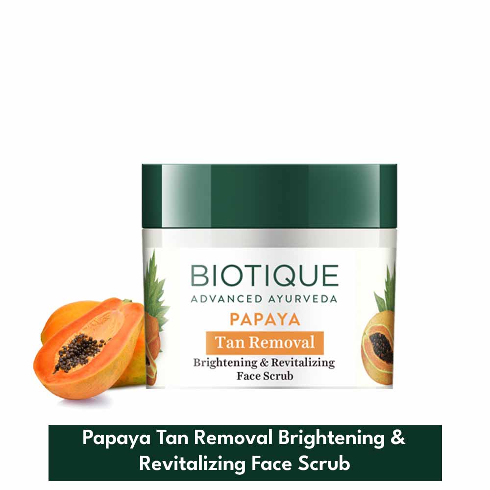 papaya tan removal face scrub (75g)