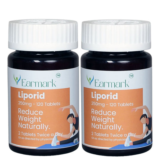 Earmark Liporid Reduce Weight Naturally Two Month Course (250mg/Bottle)
