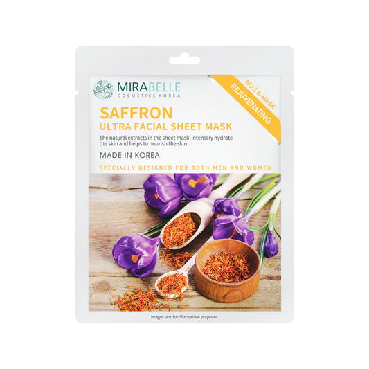 Mirabelle Saffron Facial Sheet Mask (25ml)