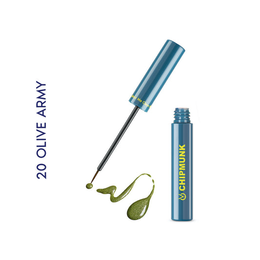 Chipmunk Metallic Liquid Eyeliner- Olive Army 20 (3ml)