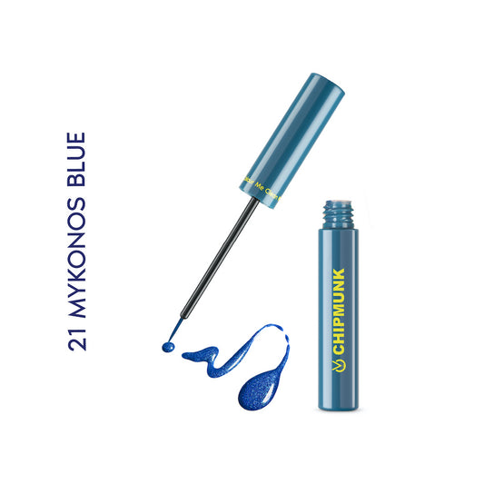 Chipmunk Metallic Liquid Eyeliner- Mykonos Blue 21 (3ml)