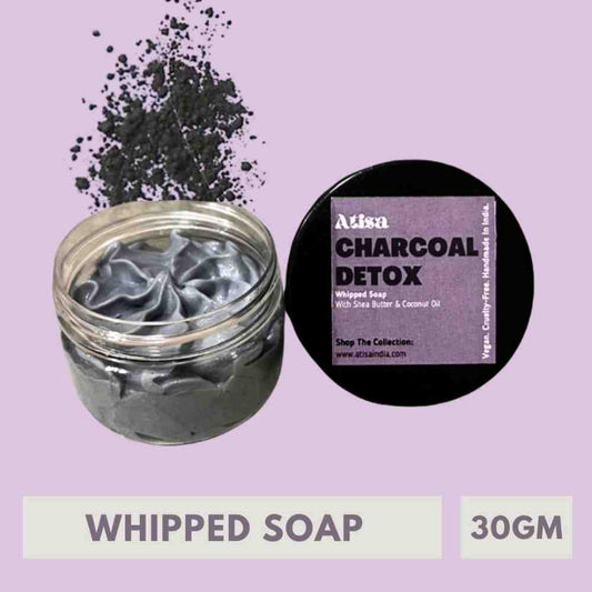 Atisa Charcoal Detox Body Whipped Soap (30gm)