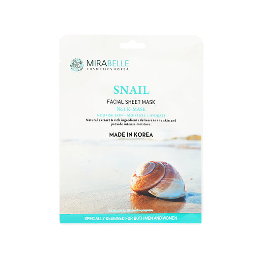 Mirabelle Snail Facial Sheet Mask (25ml)
