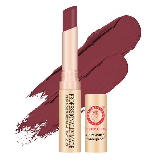 Colors Queen Beauty Lips Velvet Finish Matte Lipstick- Rouge 33 (4gm)