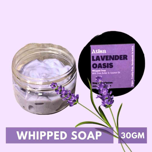 Atisa Lavender Oasis Body Whipped Soap (30gm)