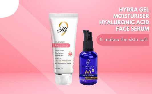 Hi9 Hydra Gel Moisturiser + Hyaluronic Acid Face Serum (75ml + 30ml)