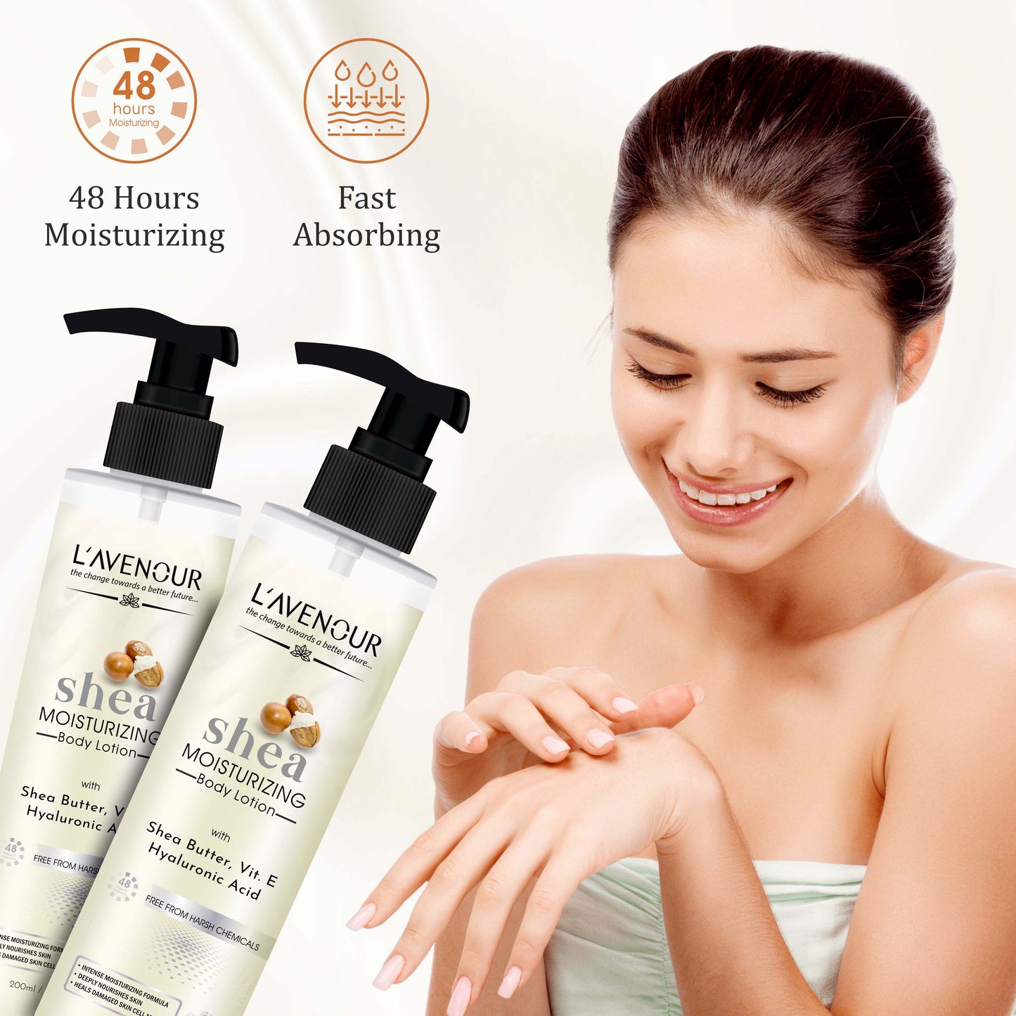 L'avenour Shea Butter Moisturizing Body Lotion (200ml)
