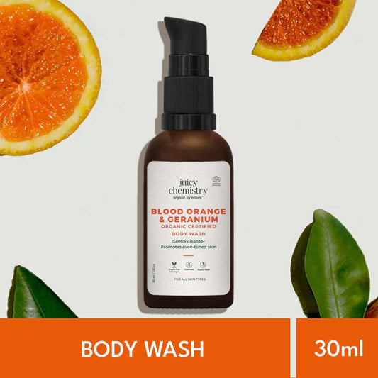 Juicy Chemistry Blood Orange & Geranium Body Wash (30ml)