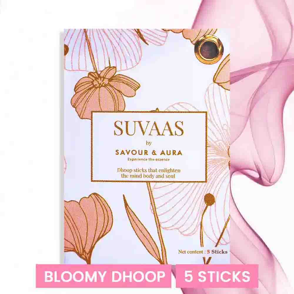 Savour and Aura Bloomy Dhoop (5 Sticks)