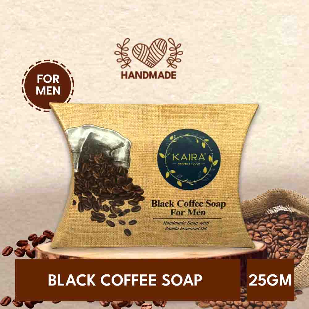 Kaira Naturals Black Coffee Soap for Men (25g)