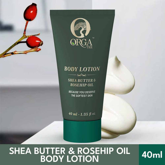 Orgatre Shea Butter & Rosehip Oil Body Lotion (40ml)