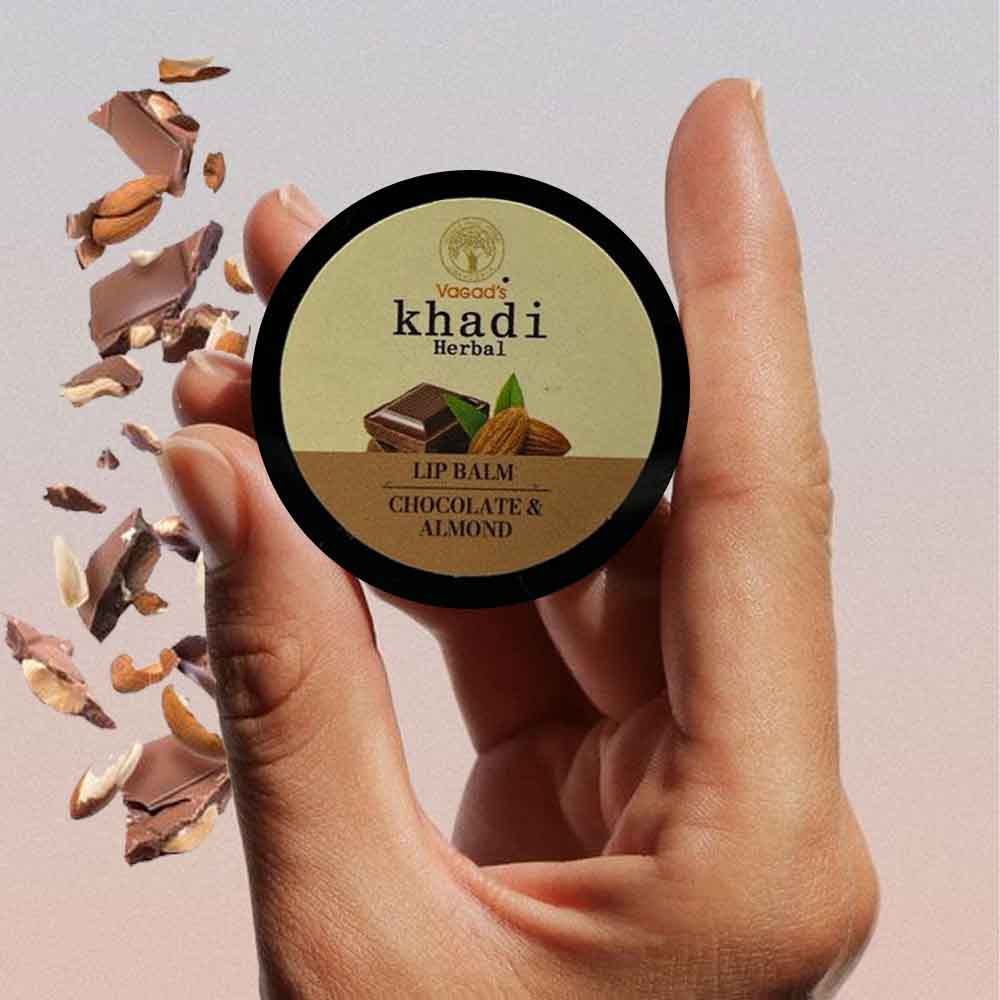 Vagad's Khadi Chocolate & Almond Lip Balm (15g)