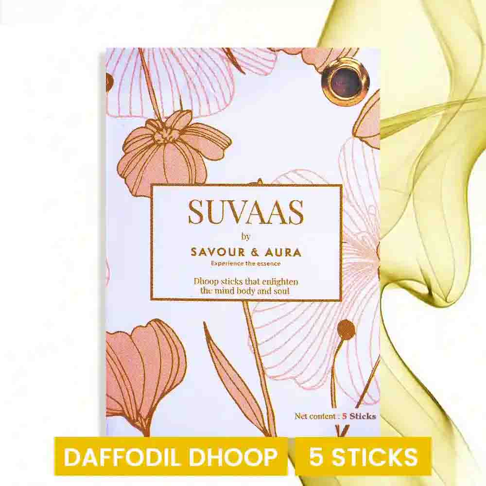 Savour and Aura Daffodil Dhoop (5 Sticks)