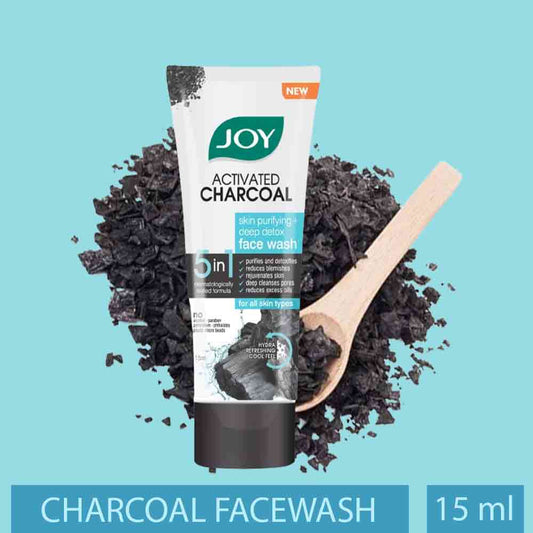 Joy Activated charcoal skin purifyin & deep detox face wash (15ml)