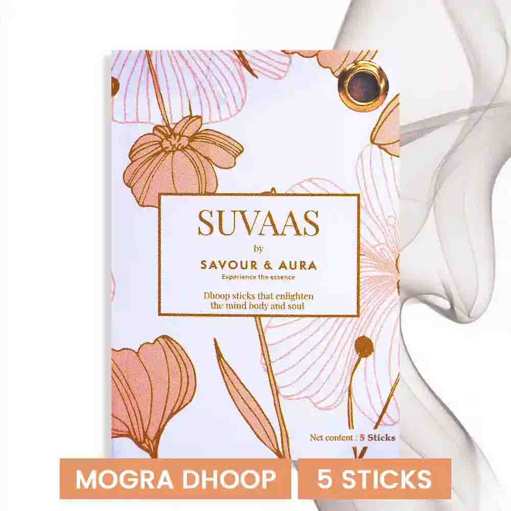 Savour and Aura Mogra Dhoop (5 Sticks)