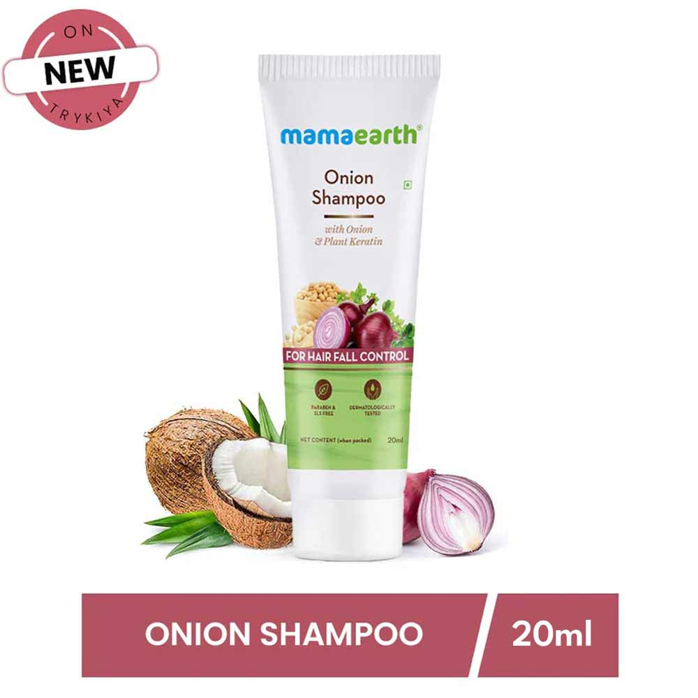 Mamaearth Onion Shampoo with Onion & Plant Keratin (20ml)