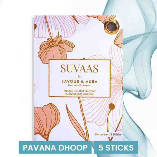 Savour and Aura Pavana Dhoop (5 Sticks)