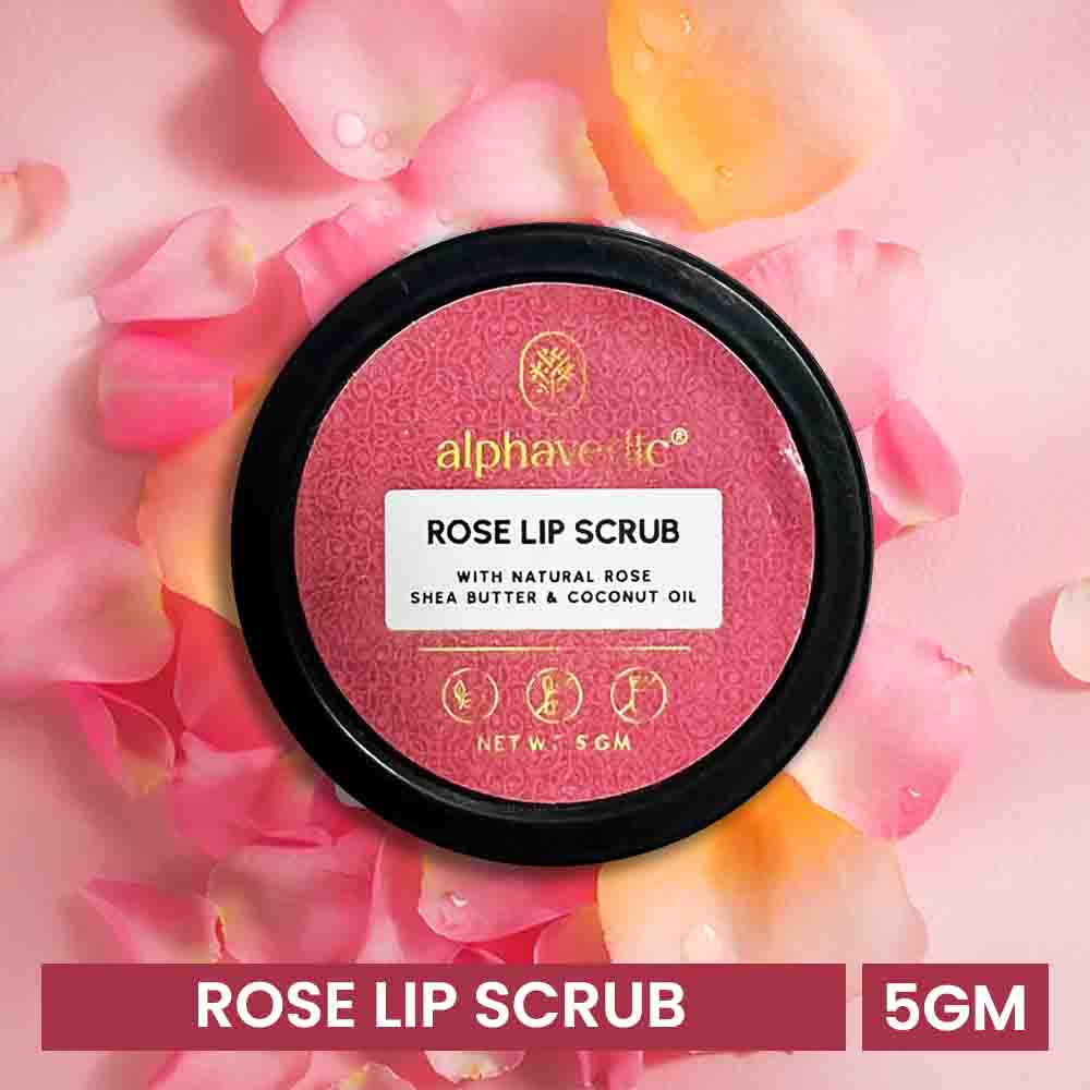 Alphavedic Rose Lip Scrub 