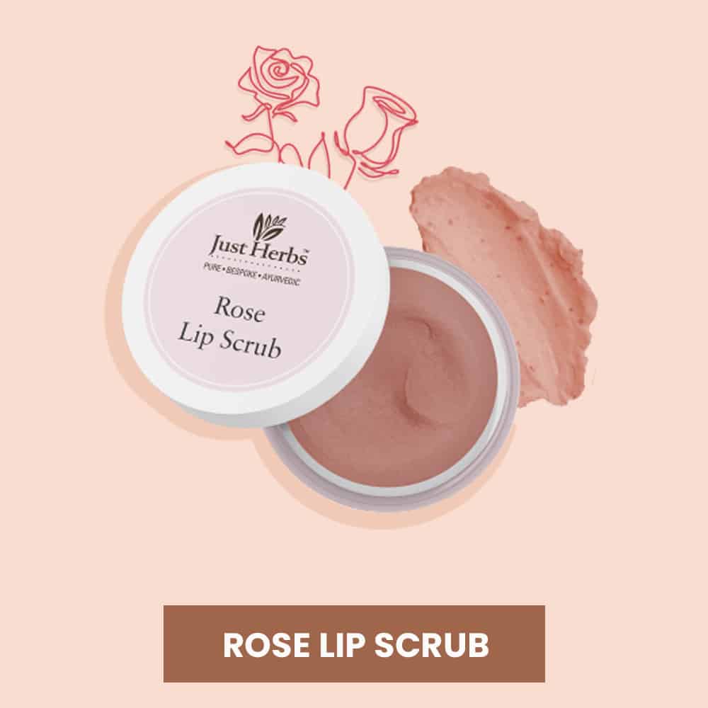 Rose lip scrub