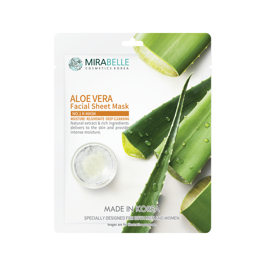 Mirabelle Aloe Vera Facial Sheet Mask (25ml)