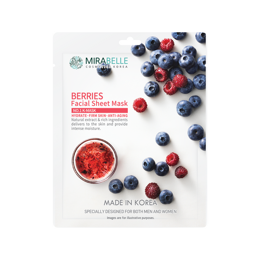 Mirabelle Berries Facial Sheet Mask (25ml)