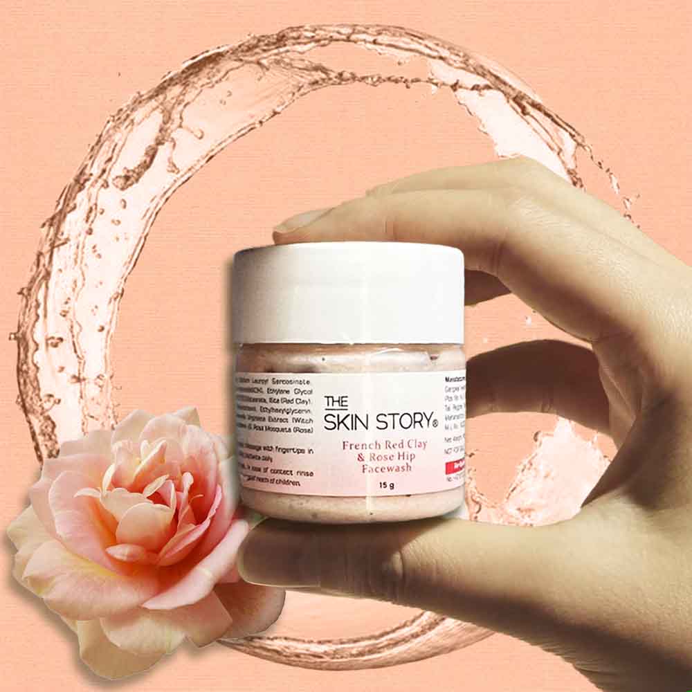 The Skin Story French Red Clay & Rose Hip Facewash (15gm)