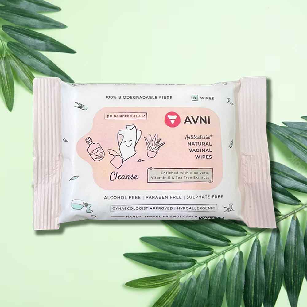 Avni Natural Vaginal Wipes (8 Wipes)
