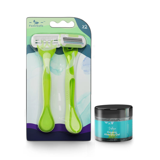 Femisafe Body razors & Aloe gel combo
