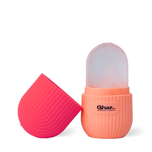 Ghar Soaps Ice Roller for Glowing & Tighten Skin (Pink)