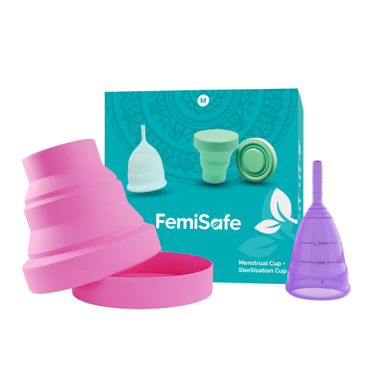 FemiSafe Menstrual Cup & Sterilizer (1pc each) Combo