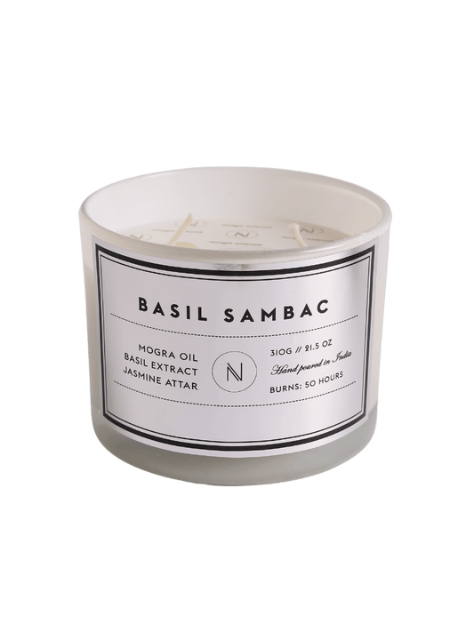 Naso Basil infused in Sambac Candle (310gm)