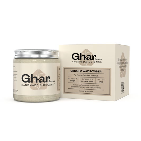 Ghar Soaps Organic Hair Removal Wax Powder (100gm)