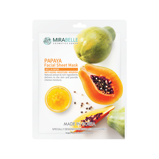 Mirabelle Papaya Facial Sheet Mask (25ml)