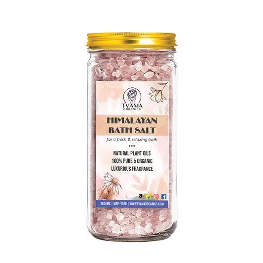 Tvama Organics Rose Himalayan Pink Salt Bath Crystals (200gm)