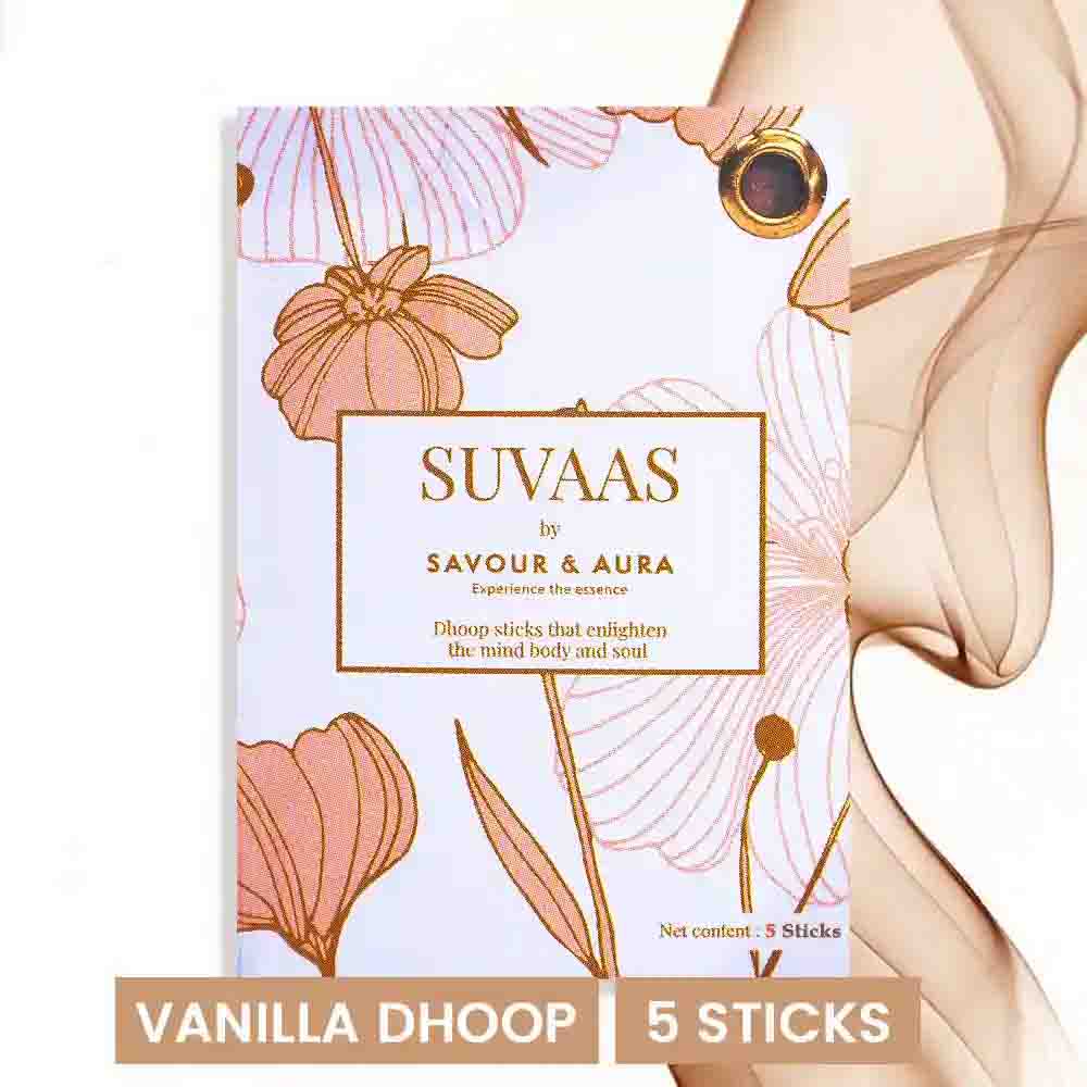 Savour and Aura Vanilla Dhoop (5 Sticks)