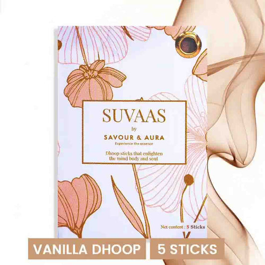 Savour and Aura Vanilla Dhoop (5 Sticks)