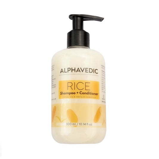 Alphavedic Hair Strengthening Rice Shampoo+Conditioner (300ml)