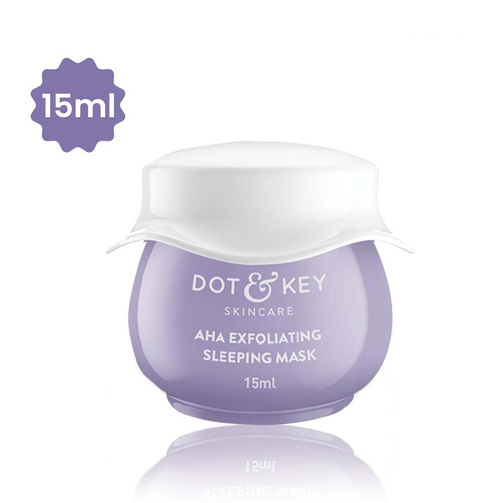 Dot and key AHA-exfloiating-sleeping-mask 