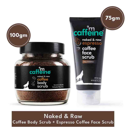 Coffee Body Scrub + Espresso Coffee Face Scrub_
