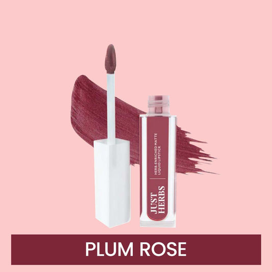 Just Herbs Liquid Lipstick Plum Rose