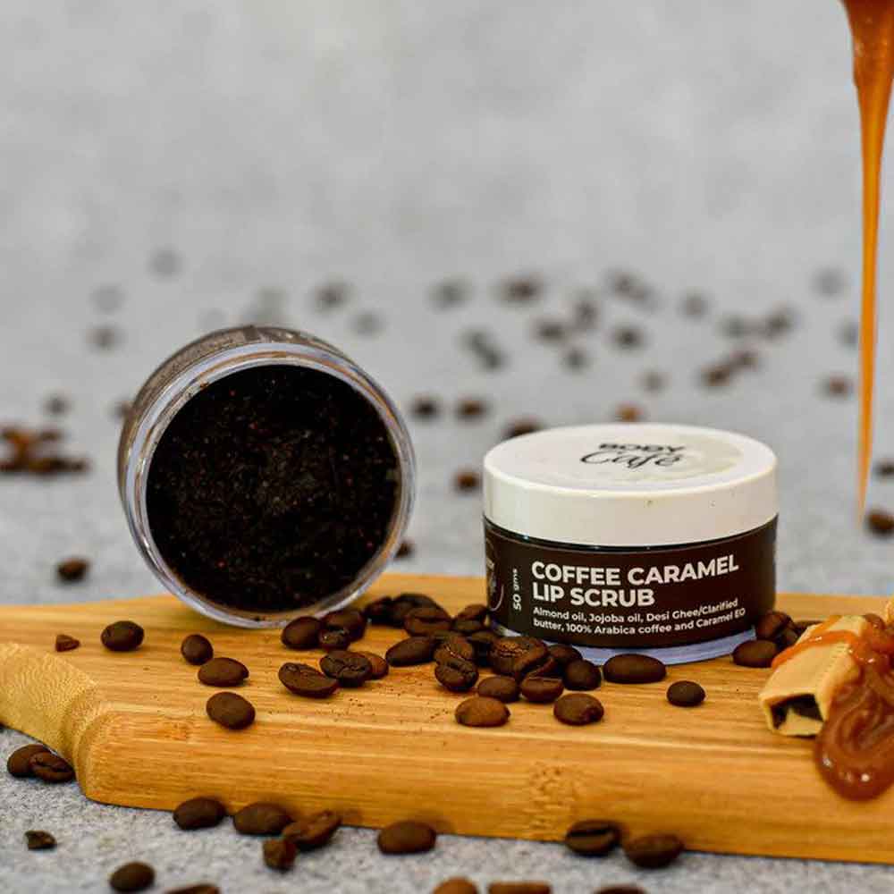 coffee caramel lip scrub 1