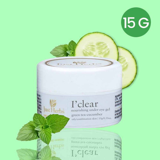Just Herbs I'Clear Green Tea-Cucumber Nourishing Under Eye Gel (15g)