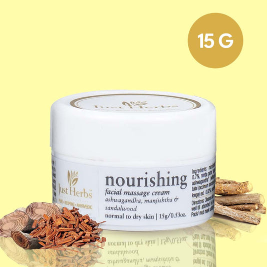 Just Herbs Herbal Nourishing Facial Massage Cream (15g)