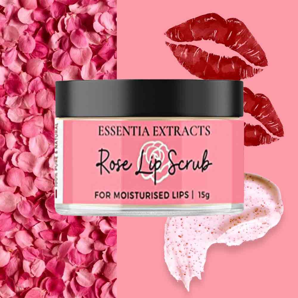 Essentia Extracts Rose Lip Scrub (15g)