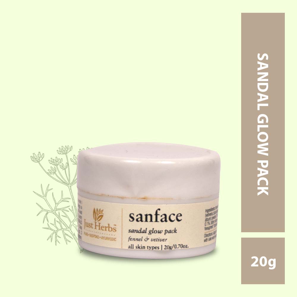 sanface sandal glow face pack